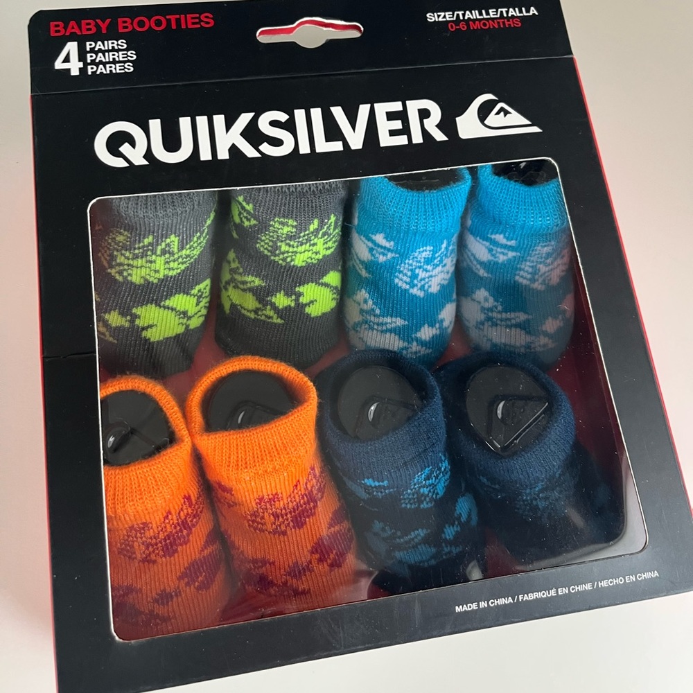 Quicksilver socks/baby booties💙🧦